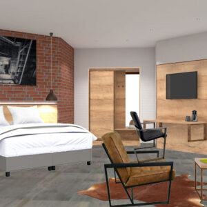 Hotelzimmer Industrie Halifax Natur Rost