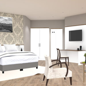 Hotelzimmer Landhausstil Porzellan-Weiß